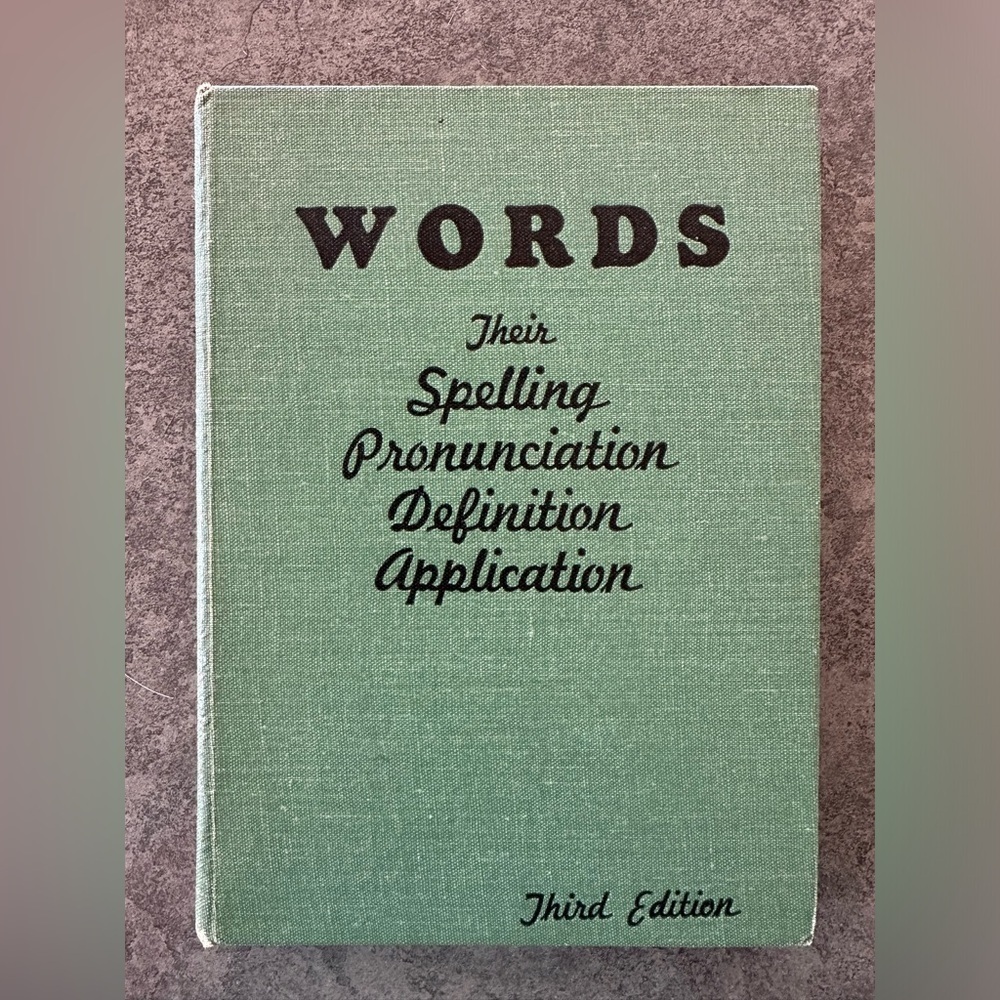 Vintage School book. Hardcover.